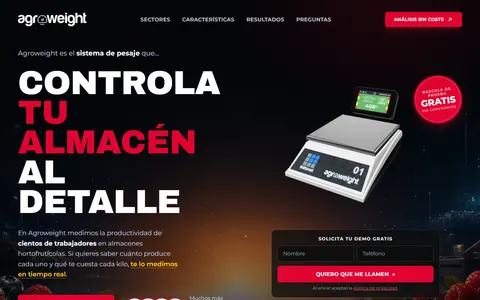 Page d’accueil de Agroweight
